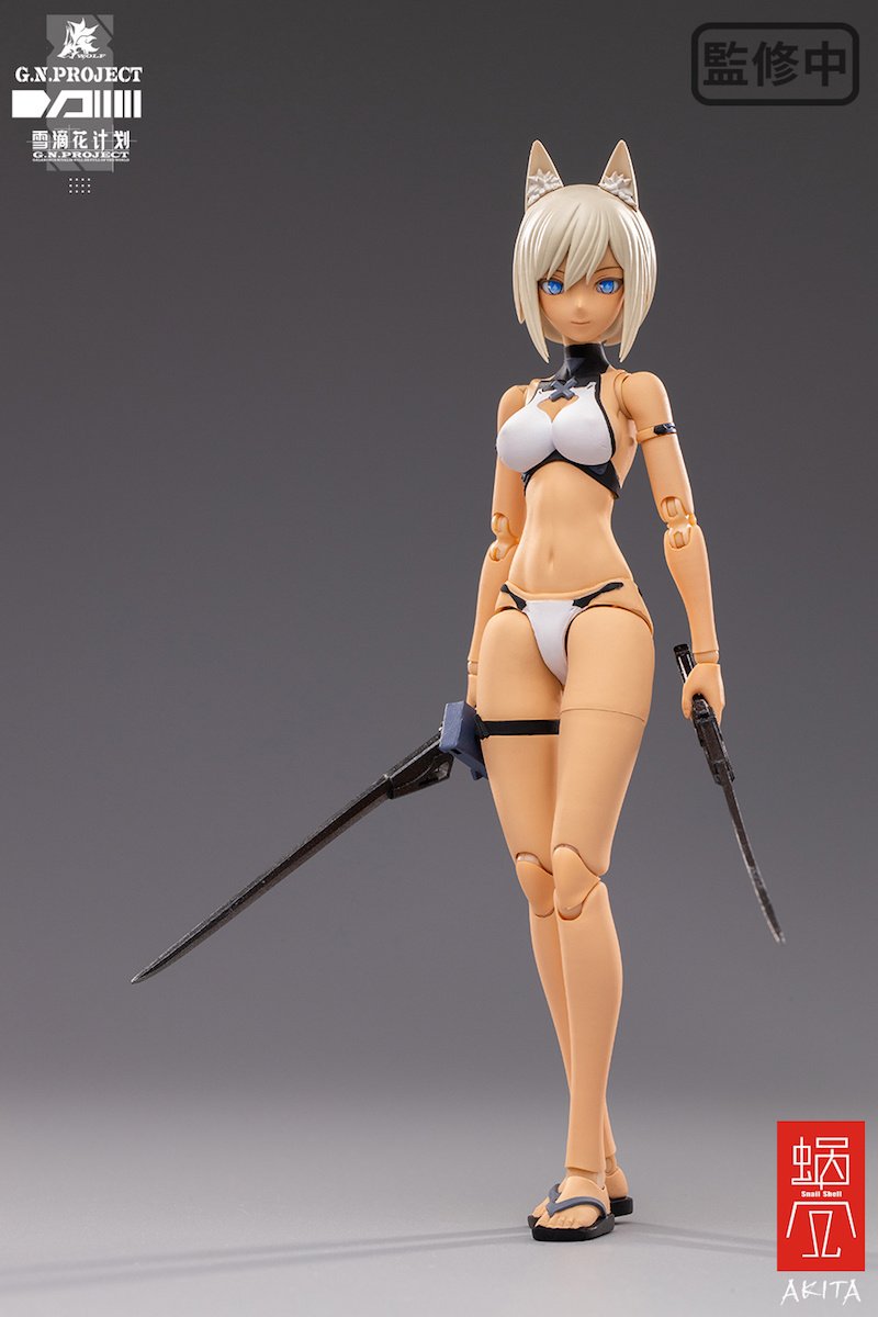 G.N.Project] Vol. 1 WOLF-001: Swimsuit Figure Body & Equipment Set