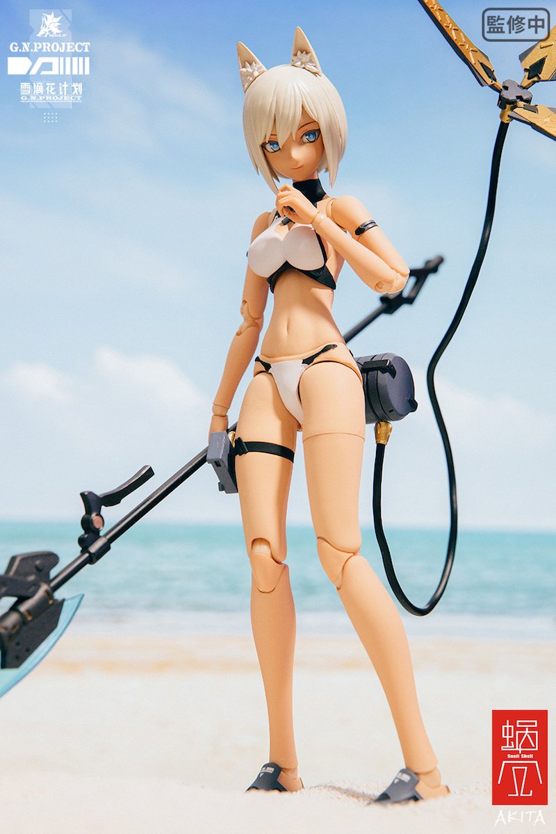 G.N. PROJECT 001 WOLF-01 水着版　未開封 G.N.Project] Vol. 1 WOLF-001: Swimsuit Figure Body & Equipment Set