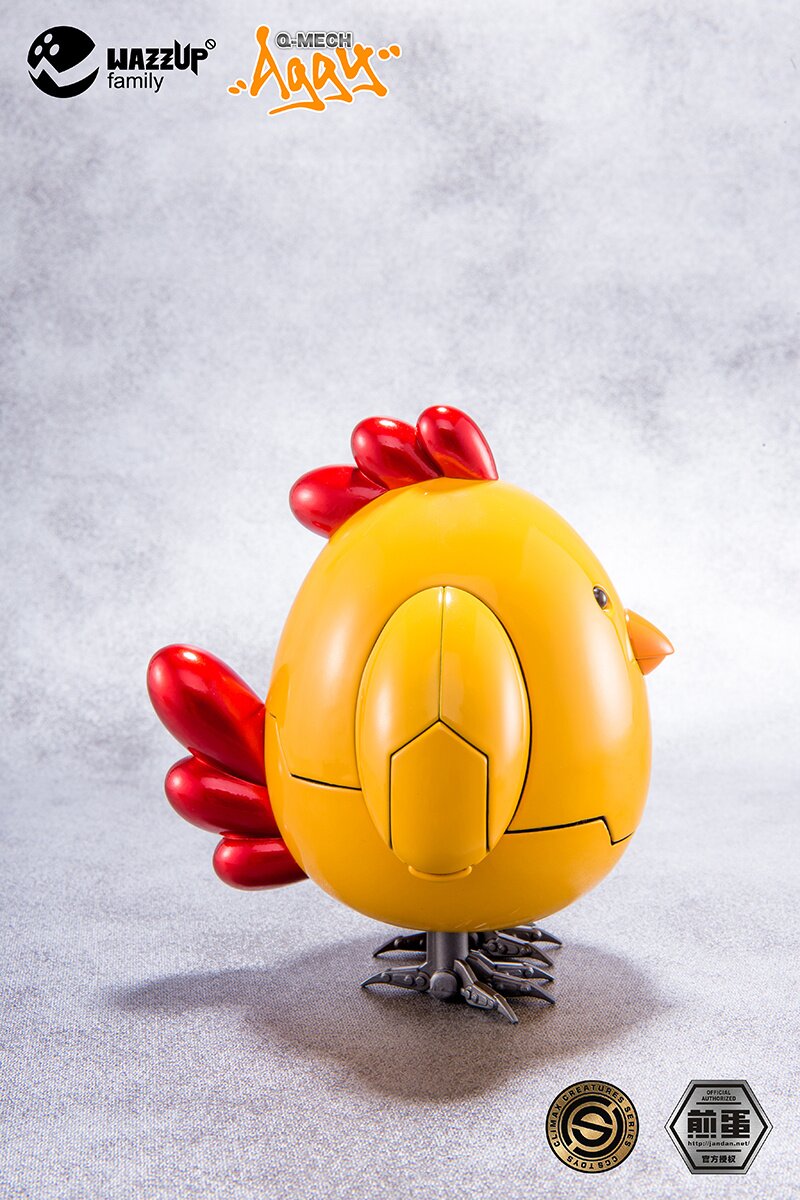 WAZZUP FAMILY Q-MECH Aggy Yellow Chick Metal Figure w/ Box | eBay
