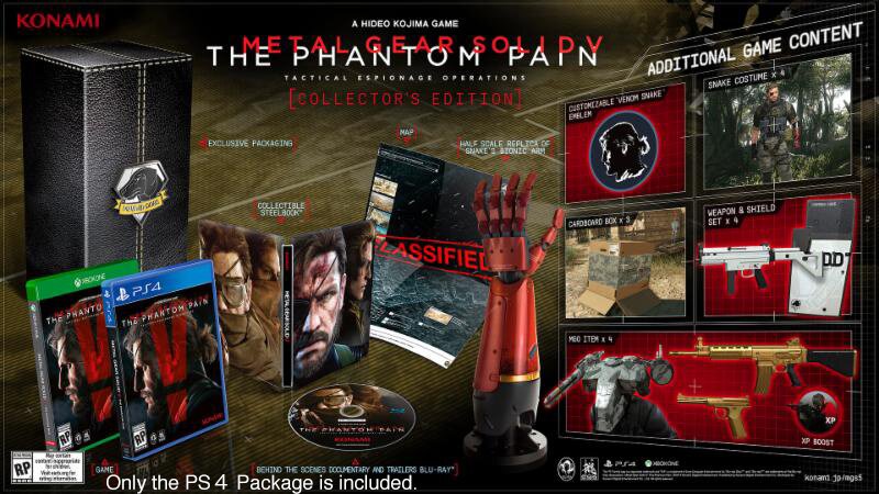 Limited Edition Metal Gear Solid V The Phantom Pain Playstation 4