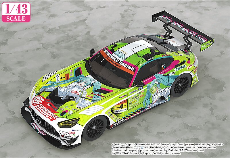 1/43 Scale Good Smile Hatsune Miku AMG 2022 Super GT Rd.5