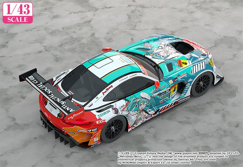 【新品】Hatsune Miku AMG 2021 ミニカー 1/43 Goodsmile 1:43 HATSUNE MIKU AMG 2021 SUPER GT ver. display