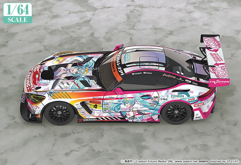 注目のブランド 2021 AMG Miku Hatsune Smile Good Scale 1/64 Super Ver GT ミニカー