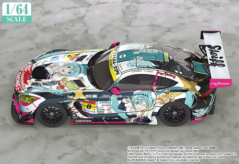 1/64 Scale Good Smile [Hatsune Miku] AMG 2018 Super GT Ver