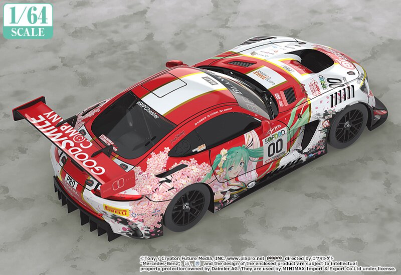 1/64 Scale Good Smile Hatsune Miku AMG 2017 Spa 24 Hour Ver.: Good