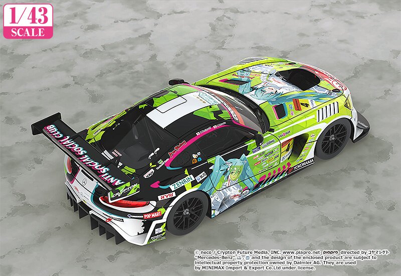 1/43 Scale Good Smile Hatsune Miku AMG 2022 Super GT Rd.5 Ver
