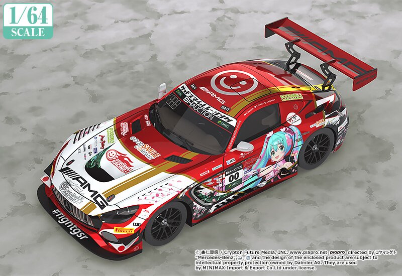 絶版 1/64　初音ミクAMG 2019 SUZUKA 10hours ver 1/64 Scale Mercedes-AMG Team Good Smile 2019 Suzuka 10 Hours Ver