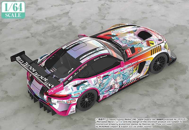 1/64 Scale Good Smile Hatsune Miku AMG 2021 Super GT Round 3