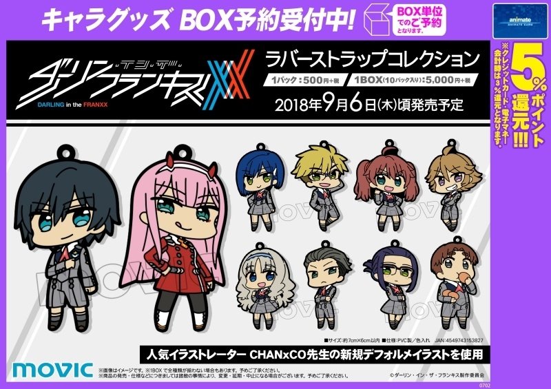 Darling in the Franxx Rubber Strap Collection Box Set - Tokyo Otaku