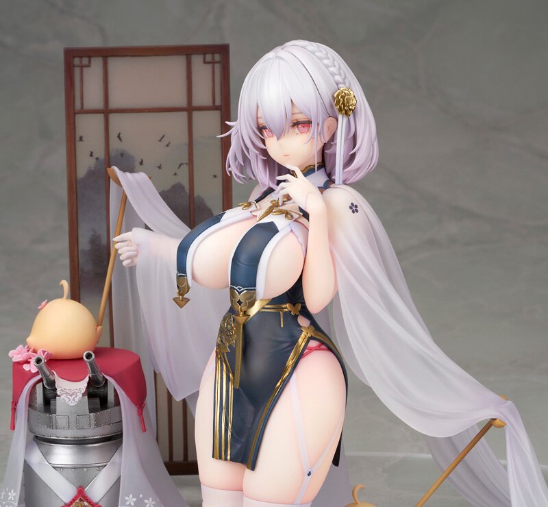 Epitome HMS Sirius Azur Lane - Figura Anime 20 Cm In PVC, Visi Sostituibili, Modello Rosa Bianca, Regalo Collezione