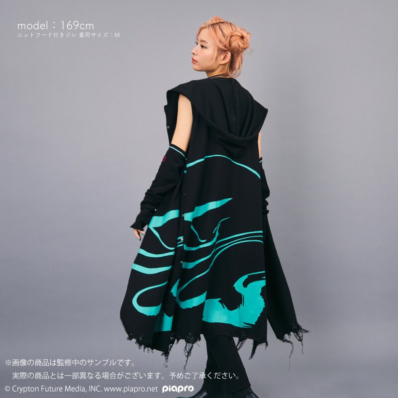 HATSUNE MIKU EXPO 10th Anniversary MV Model Knit Hood Gilet