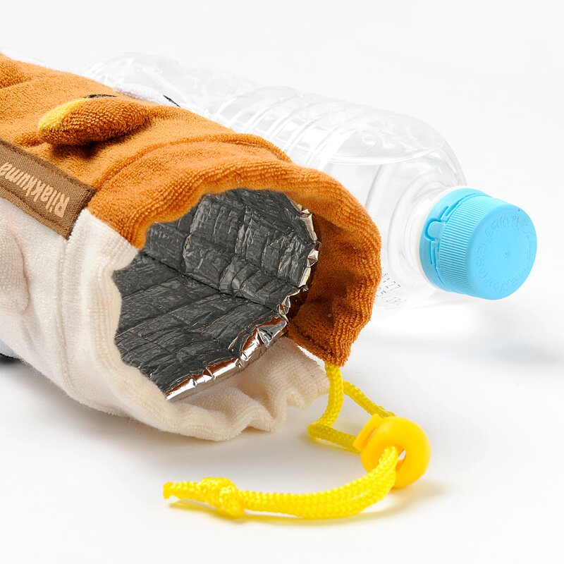 Drawstring Plush Bottle Pouch | Rilakkuma/Sumikko Gurashi
