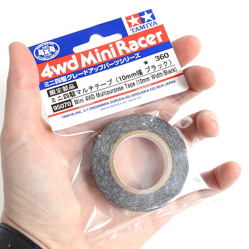 JR Mini 4WD Multipurpose Tape - 10 mm (Black) - Tokyo Otaku Mode (TOM)