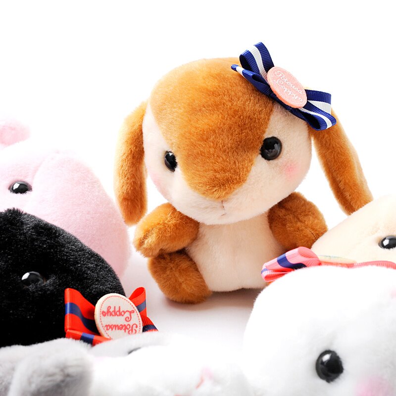 Pote Usa Loppy Ribbon Rabbit Plush Collection (Standard): Amuse