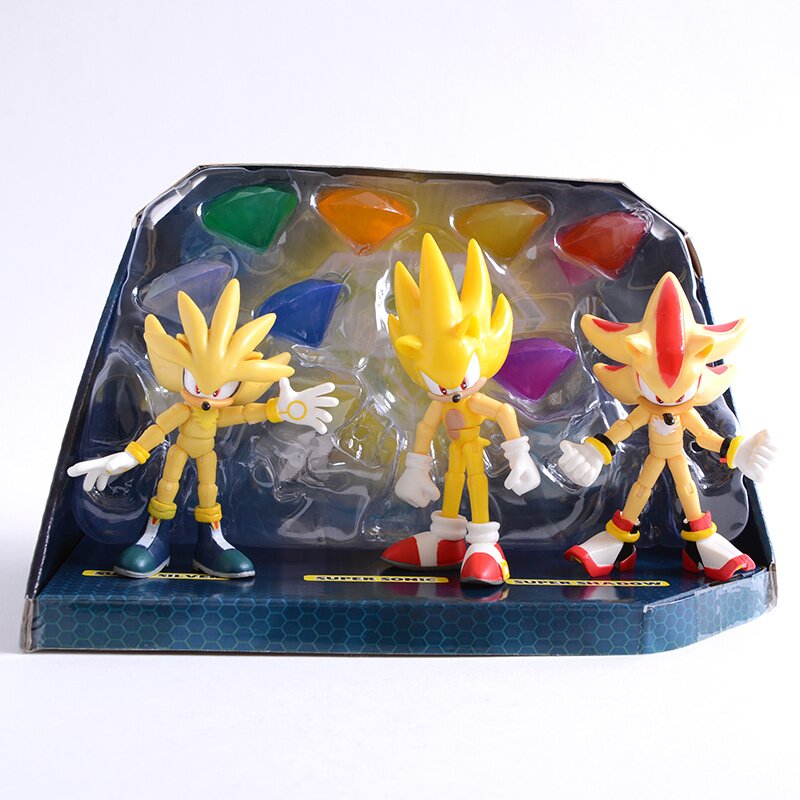 Sonic the Hedgehog Super Sonic 3 Action Figure Sega 