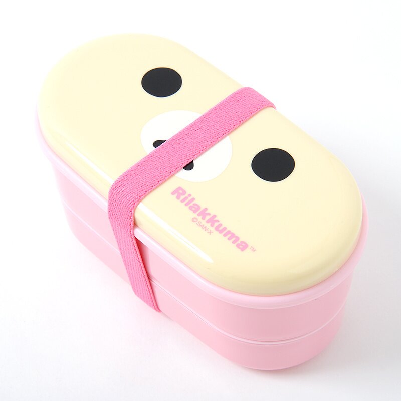 Rilakkuma Two-Tier Lunch Box with Chopsticks - Tokyo Otaku Mode (TOM)