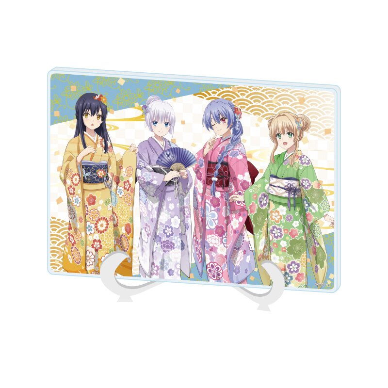 Summer Pockets A5 Size Acrylic Art Board Group Design: Kimono Ver