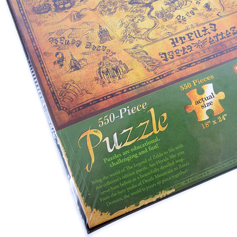 The Legend of Zelda Collector's Edition Puzzle NEW Hyrule Map 550 pcs, 18  x 24