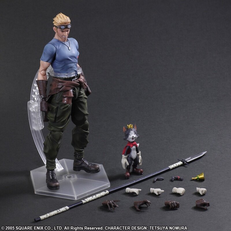 Play Arts Kai Final Fantasy 7 Cid And Cait Sith Action Figure Square 2980