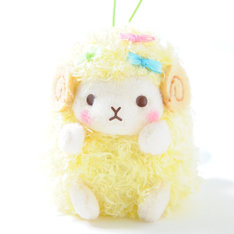 fluffyteddy＊ちぅちぅねずみ【No.28】 Wooly Shiny Cutie Sheep Plush Collection (Mini Strap