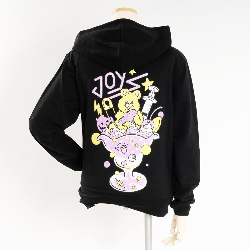 Listen Flavor Twinkle Bear Fleece-Lined Zip-up Hoodie: Listen