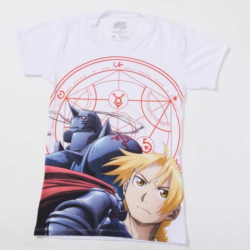 Fullmetal Alchemist Brotherhood Anime T Shirt 100% Cotton