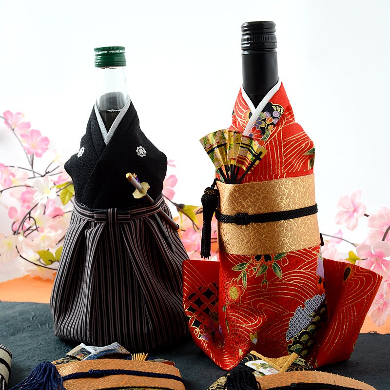 Kimono Bottle Cover Made in Japan Bottle Covers party gift