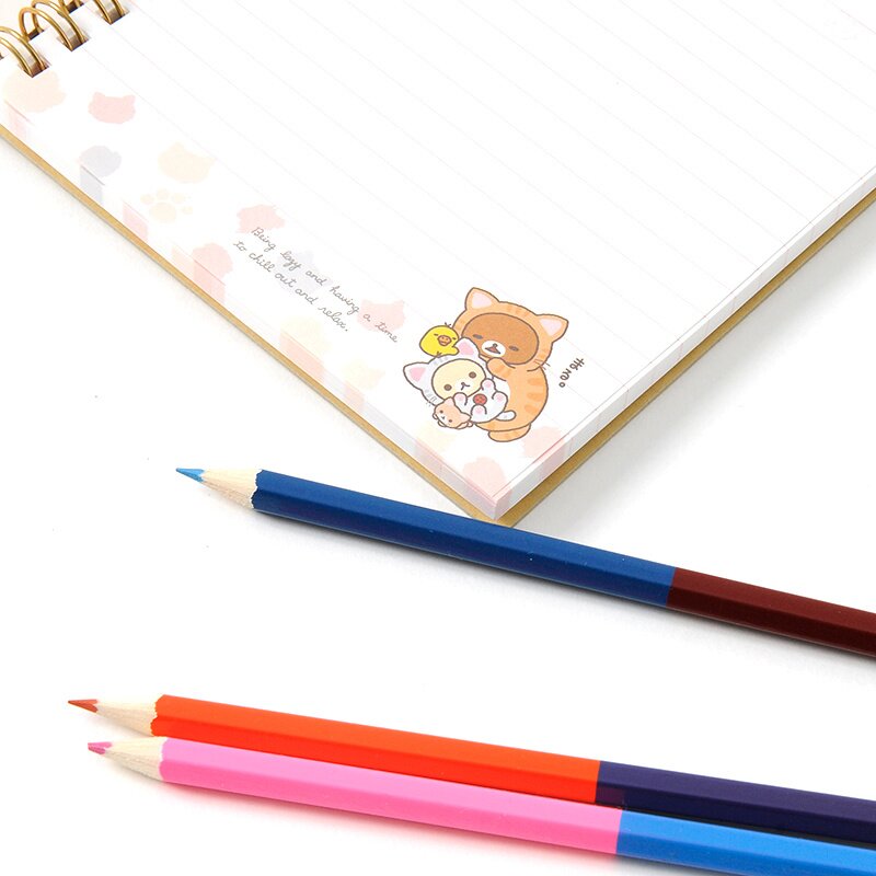 プリン☺︎ Nonbiri Neko Rilakkuma B6 Spiral Notebooks - Tokyo Otaku