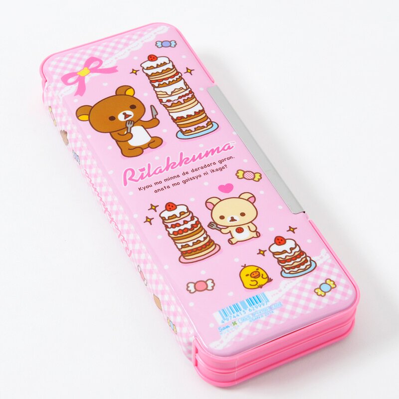 Rilakkuma Wonderland Red Tin Pencil Case