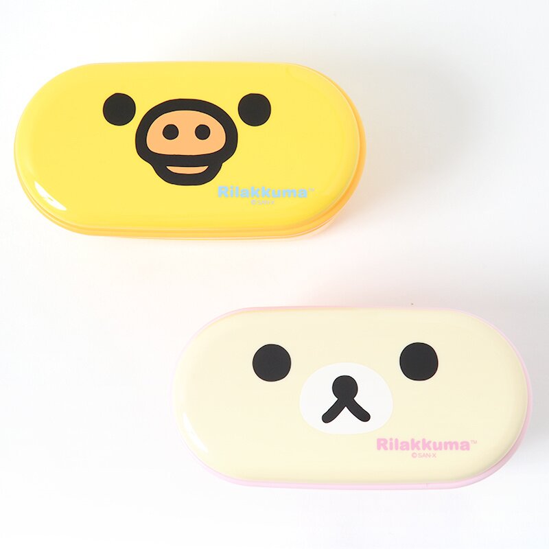 Rilakkuma Two-Tier Lunch Box with Chopsticks