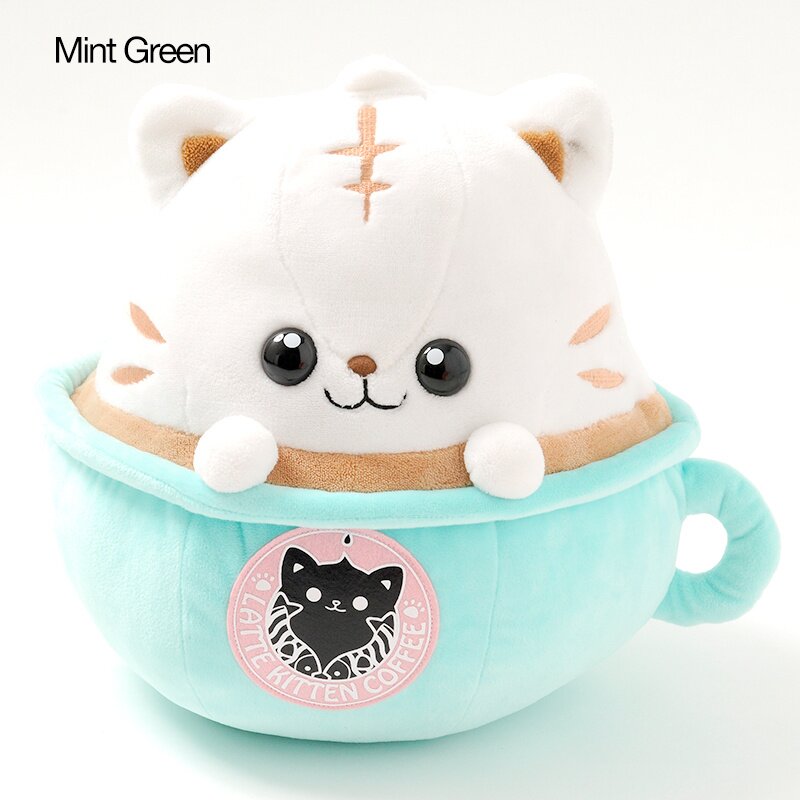 latte kitten coffee plush