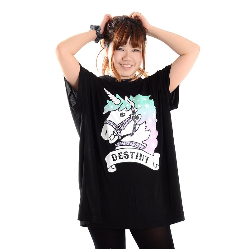 Listen Flavor Destiny Unicorn Big Jersey T-Shirt - Tokyo Otaku Mode (TOM)