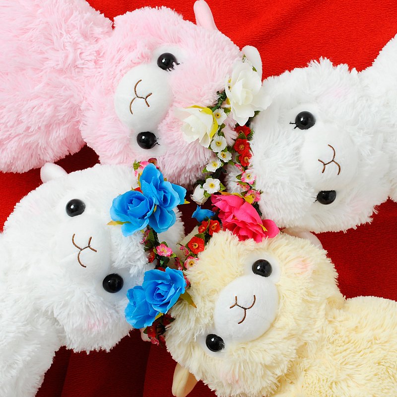 Alpacasso Flower Crown Kids Alpaca Plush Collection (Big) - Tokyo