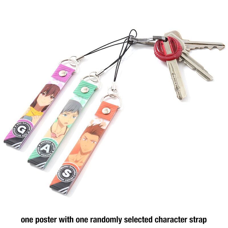 Free! Kuji B2 Half Poster & Strap Set (Makoto Tachibana