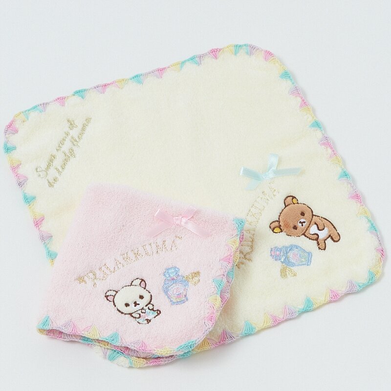 Rilakkuma Mini Towel (Korilakkuma - Pink): San-X - Tokyo Otaku Mode (TOM)