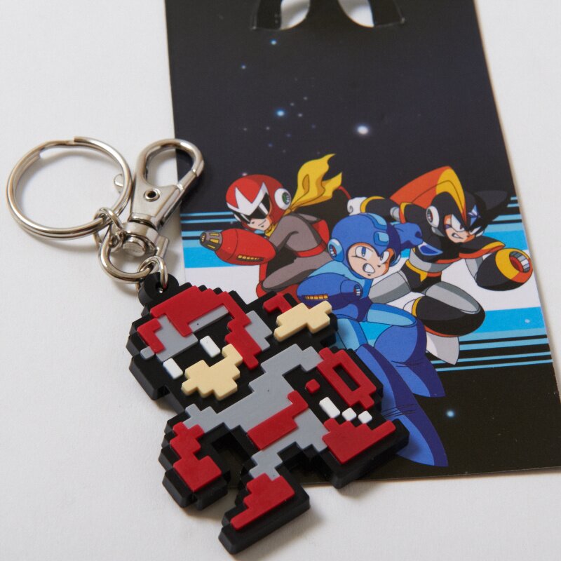 Mega Man 10 Proto Man 8-Bit PVC Keychain