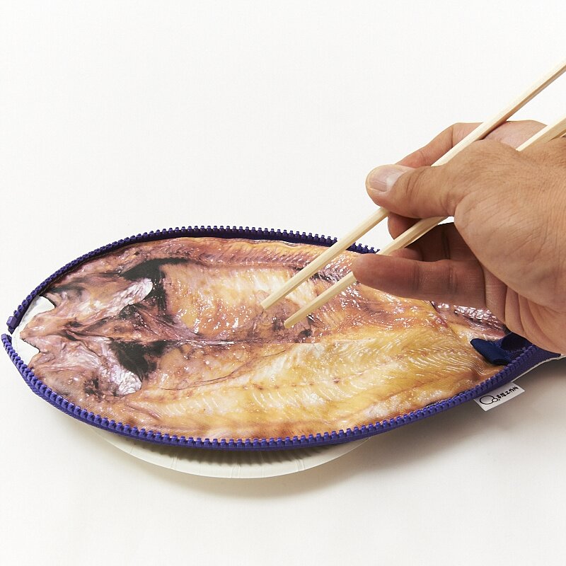 Hokke Mackerel Split Fish Pencil Case
