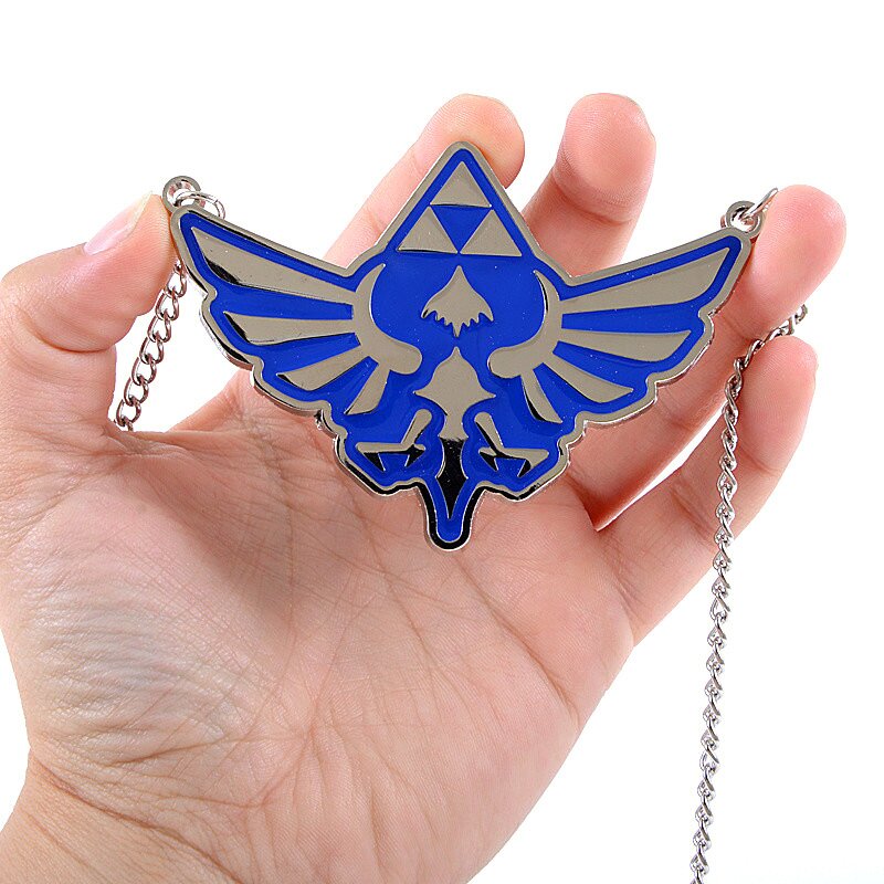 CosplayStudio Zelda Necklace with the Royal Crest Chain with Hyrule Pendant  : Amazon.co.uk: Fashion