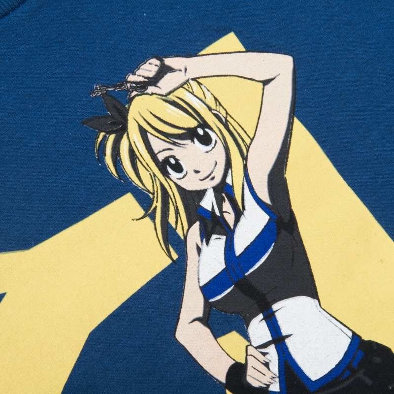 Maglietta Fairy Tail: Lucy, Erza, Natsu - Anime T-Shirt Uomo Donna