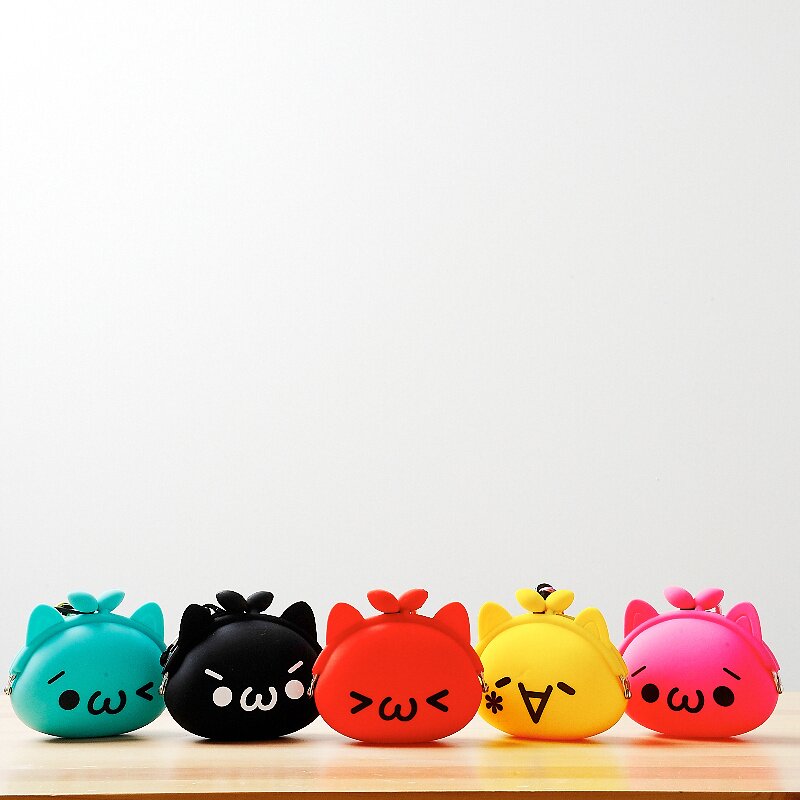 Kaomoji Nekomimi Cat Ears Silicone Pouches Amuse Tokyo Otaku Mode (TOM)