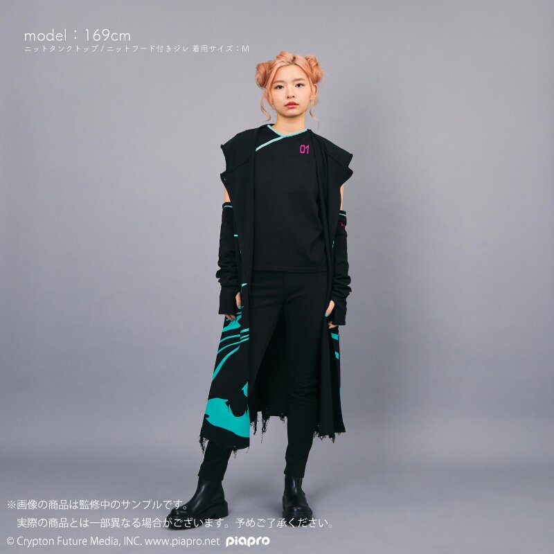 HATSUNE MIKU EXPO 10th Anniversary MV Model Knit Hood Gilet