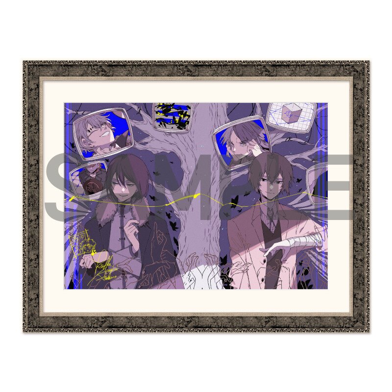 Bungo Stray Dogs Color Art Print with Printed Autographs [D