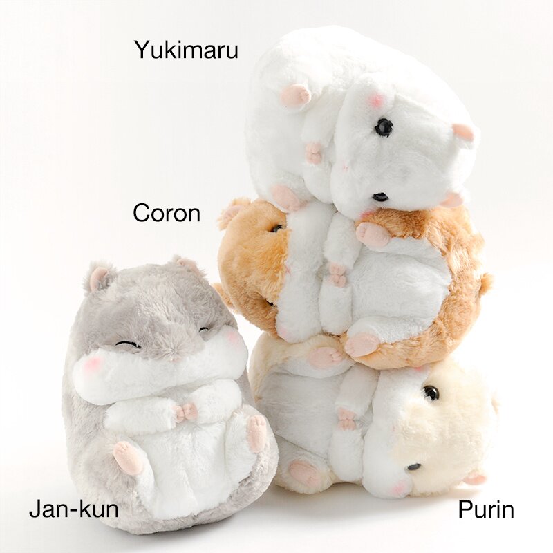 white hamster plush