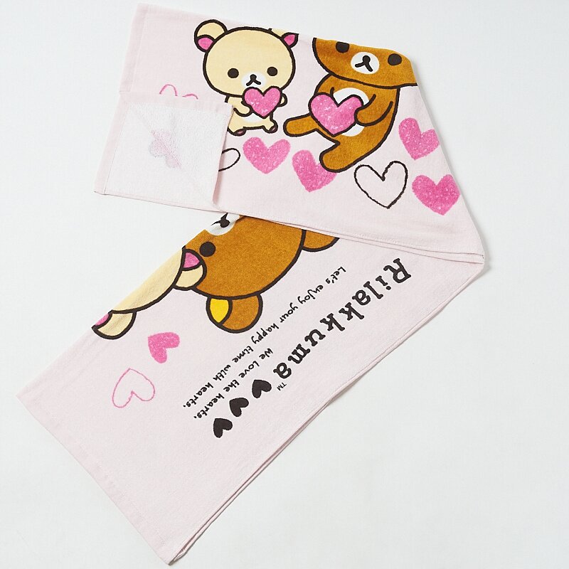 Rilakkuma Full of Hearts Bath Towel SanX Tokyo Otaku Mode (TOM)