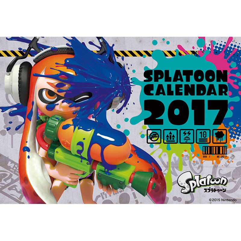 Splatoon 2017 Desktop Calendar Tokyo Otaku Mode (TOM)