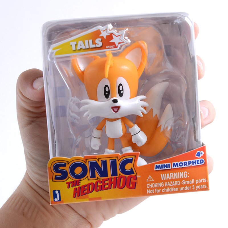 Bonecos Tomy Sonic The Hedgehog - Classic And Modern Tails With Comic Book  T22069