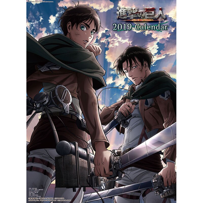 Attack on Titan 2019 Calendar - Tokyo Otaku Mode (TOM) attack-on-titan-2019-calendar-tokyo-otaku-mode-tom