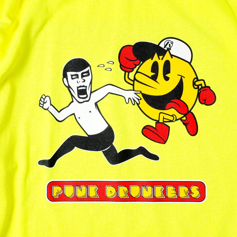 PDS x Pac-Man] Escape Neon Yellow Long Sleeve T-Shirt - Tokyo