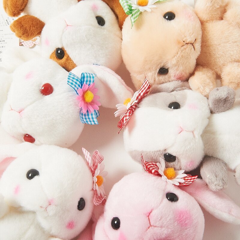 Pote Usa Loppy Flower Rabbit Plush Collection (Standard): Amuse