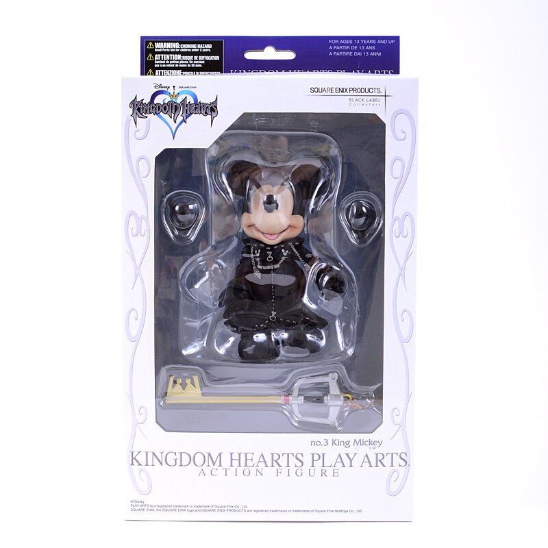 King Mickey Action Figure Kingdom Hearts Play Arts 